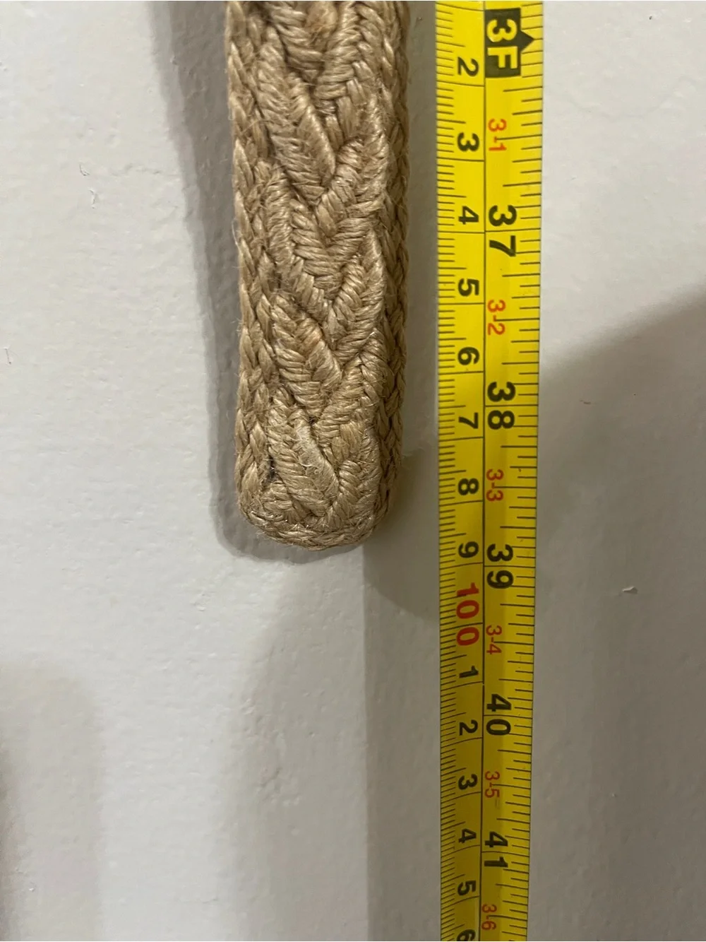 Braided Natural-Tone Woven Rope Belt with Wooden Bead Accents